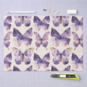 Papier Mousseline Papillons Purple Gold Anniversaire (Artisanat)