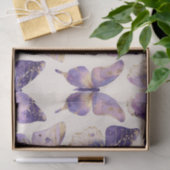 Papier Mousseline Papillons Purple Gold Anniversaire (Cadeau)