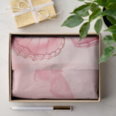 Papier Mousseline papillons roses charmants (Cadeau)