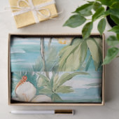 Papier Mousseline Pâque tropicale Hibiscus Découpage (Cadeau)