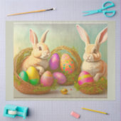 Papier Mousseline Pâques Bunnies En Paniers Collection (Artisanat)