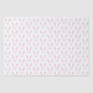 Papier Mousseline Pâques Bunny Face Motif Vacances Pâques