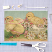 Papier Mousseline Pâques joyeuse (Artisanat)