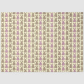 Papier Mousseline Pâques rose et jaune (Recto)