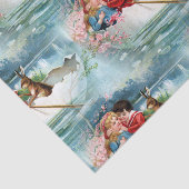 Papier Mousseline Pâques vintage (Détail)