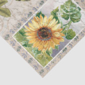 Papier Mousseline Paquet de graines de tournesol vintage (Détail)