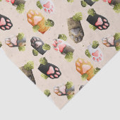 Papier Mousseline Paquets de chats mignons - Papier de tissus Motif  (Détail)