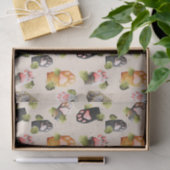 Papier Mousseline Paquets de chats mignons - Papier de tissus Motif  (Cadeau)