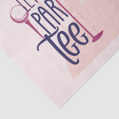 Papier Mousseline Par tee pour Lady femme golfer thème rose (Détail)