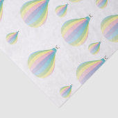 Papier Mousseline Parachutes de papier tissu (Détail)