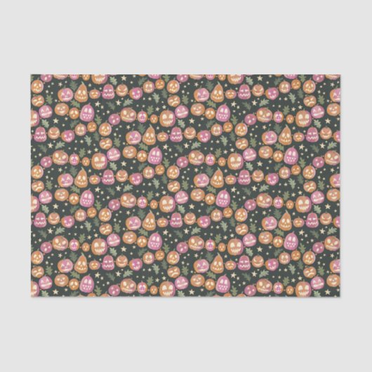 Papier Mousseline Parade du citrouille Jack-o'lanterne (Recto)