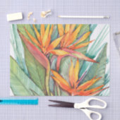 Papier Mousseline Paradis botanique tropical II (Artisanat)