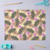 Papier Mousseline Paradis de palmier jaune (Artisanat)