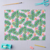 Papier Mousseline Paradis de palmier rose (Artisanat)