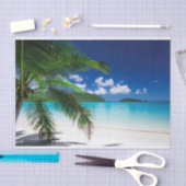 Papier Mousseline Paradis de plage classique des îles tropicales (Artisanat)