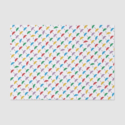 Papier Mousseline Parapluies en papier tissu de pluie (Recto)