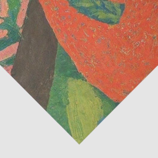 Papier Mousseline Parcelles accrochées aux arbres (Détail)