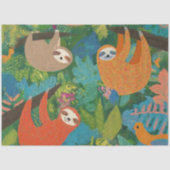 Papier Mousseline Parcelles accrochées aux arbres (Recto)