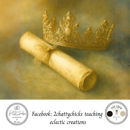 Papier Mousseline Parchemin de découpage Couronne dorée