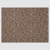 Papier Mousseline Parchemins Feuille et fleuris dans le découpage en (Recto)