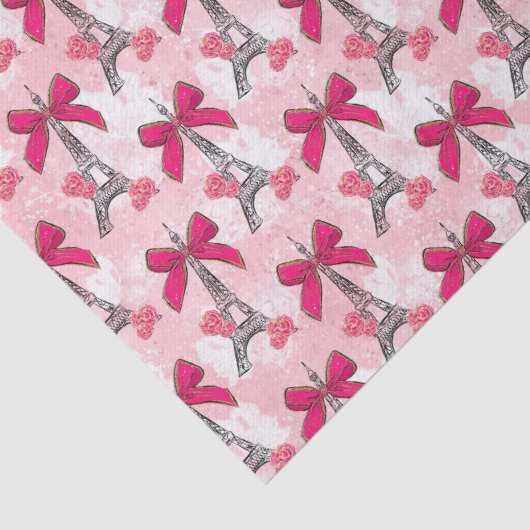 Papier Mousseline Paris Avec Un Bow (Détail)