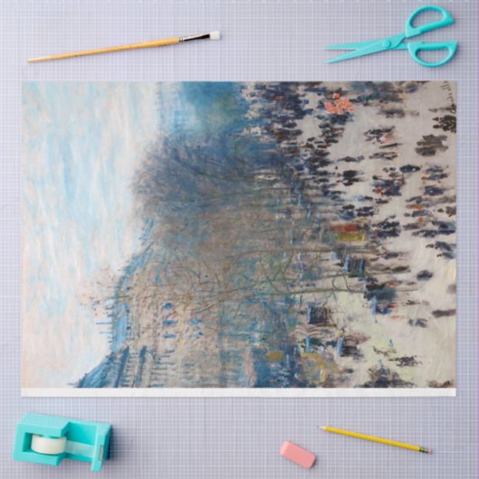 Papier Mousseline Paris Boulevard, Claude Monet (Artisanat)