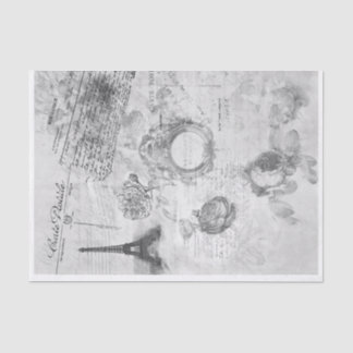 Papier Mousseline Paris ephemera decoupage paper
