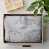 Papier Mousseline Paris ephemera decoupage paper (Cadeau)