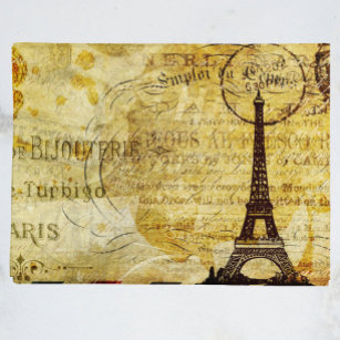 Papier Mousseline Paris France Découpage Ephémère Vintage