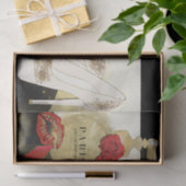 Papier Mousseline Paris Parfum Rose talons et bâton à lèvres (Cadeau)