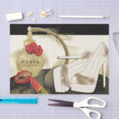 Papier Mousseline Paris Parfum Rose talons et bâton à lèvres (Artisanat)