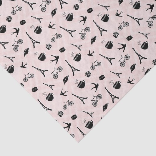 Papier Mousseline Paris Romance | Motif (Détail)