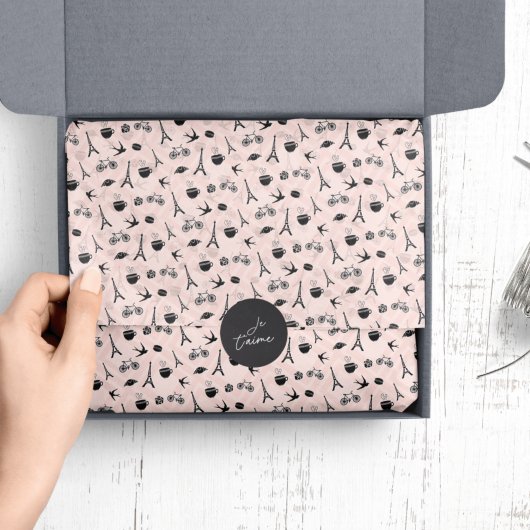 Papier Mousseline Paris Romance | Motif