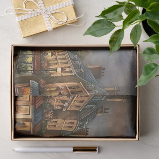 Papier Mousseline Paris Tour Eiffel Découpage de scène (Cadeau)