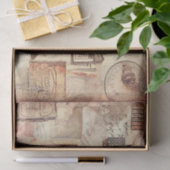 Papier Mousseline Paris Tour Eiffel Papier Tissu Découpage Rétro (Cadeau)