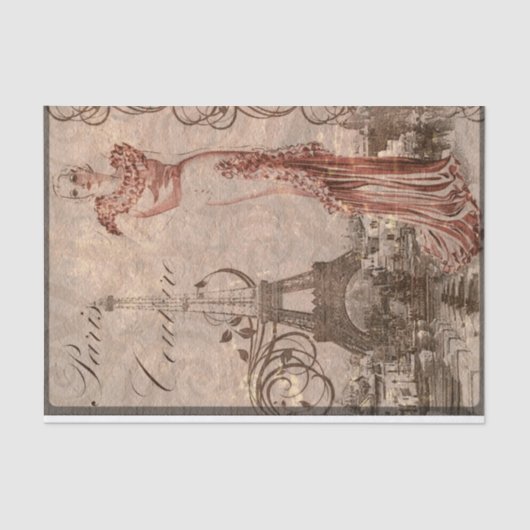 Papier Mousseline Paris vintage (Recto)