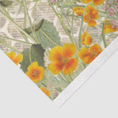Papier Mousseline Paroles douces Fleur sauvage Découpage Papier de p (Détail)