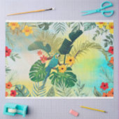 Papier Mousseline Parrot tropical Feuille Découpage/Tissu (Artisanat)