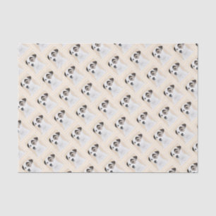 Papier Mousseline Parson Jack Russell Terrier Peinture - Chien Art