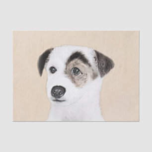 Papier Mousseline Parson Jack Russell Terrier Peinture - Chien Art