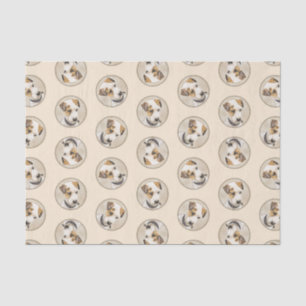 Papier Mousseline Parson Jack Russell Terrier Peinture Chien d'anima