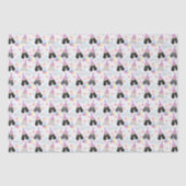 Papier Mousseline Parti Poodle Tissue Paper in White (Recto)