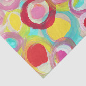 Papier Mousseline Partie abstraite de peinture de cercle d'art (Détail)