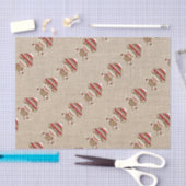 Papier Mousseline Partie faite sur commande rustique adorable de (Artisanat)