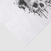 Papier Mousseline Partie graphique Encre noire de la goutte crânienn (Détail)