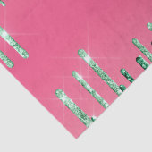 Papier Mousseline Parties scintillant à goutte verte Couleur Chic Pi (Détail)