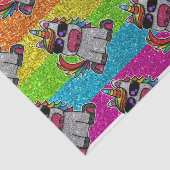 Papier Mousseline Parties scintillant arc-en-ciel Unicorn Sparkly LG (Détail)