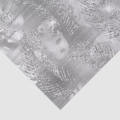 Papier Mousseline Parties scintillant argentée élégante Tropical Jun (Détail)