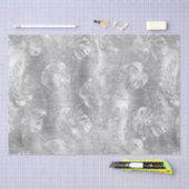 Papier Mousseline Parties scintillant argentée élégante Tropical Jun (Artisanat)