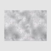 Papier Mousseline Parties scintillant argentée Glitzy Snowflakes (Recto)